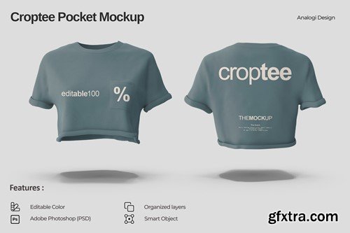 Croptee Pocket Mockup 99NS5QF Croptee Pocket Mockup 99NS5QF