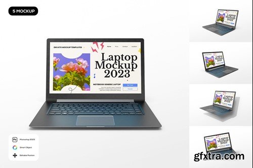 Notebook Generic Laptop Mockup ELEXKDK Notebook Generic Laptop Mockup ELEXKDK