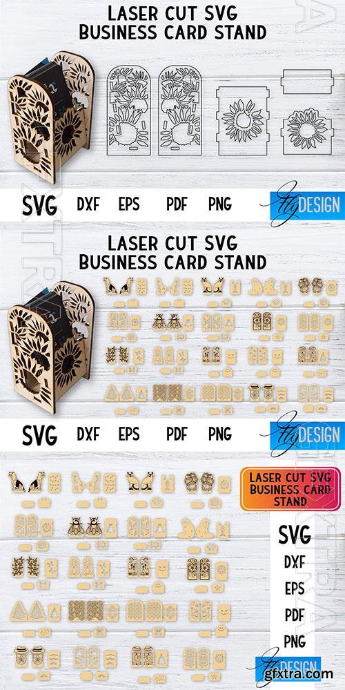 Business card holder, laser cut bundle