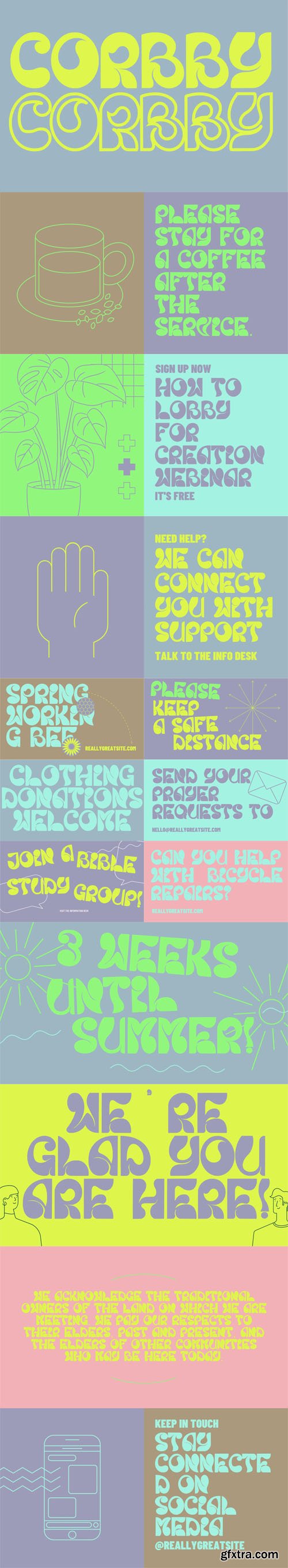 Corbby Display Font Corbby Display Font