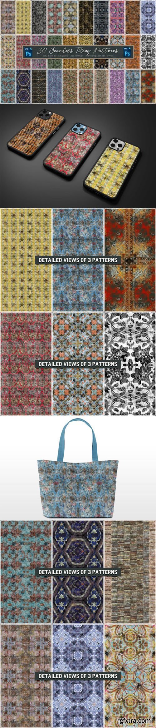 30 Seamless Tiling Patterns for Photoshop
