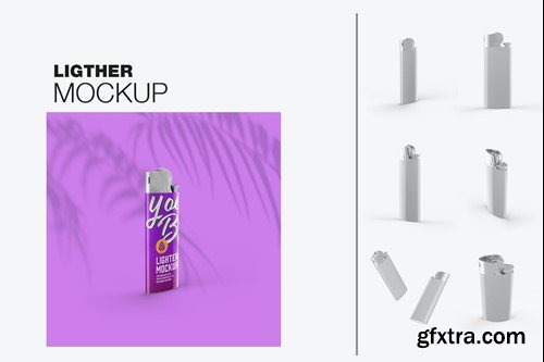 Plastic Lighter Mockup AMYNMSW Plastic Lighter Mockup AMYNMSW