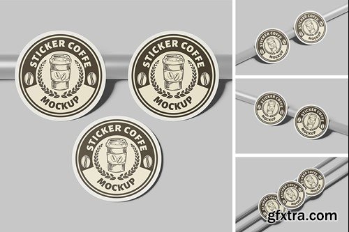 Sticker Mockup SGBP34N Sticker Mockup SGBP34N