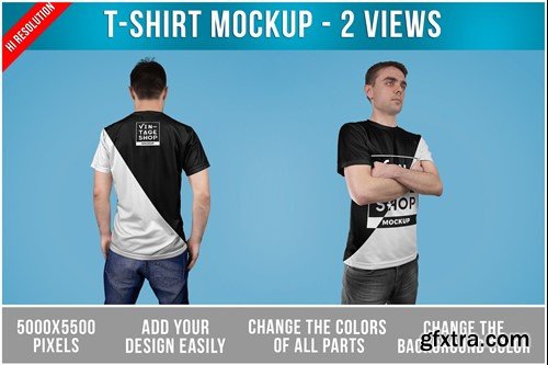 T-Shirt Mockup Template MV4FQYT T-Shirt Mockup Template MV4FQYT