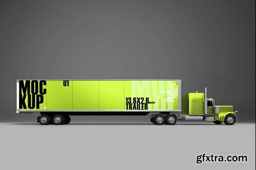 Truck Mockup PRVFJYH Truck Mockup PRVFJYH