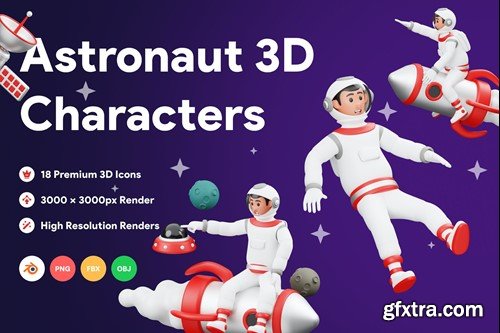 Astronaut 3D Character Illustration QAL4JQ3 Astronaut 3D Character Illustration QAL4JQ3