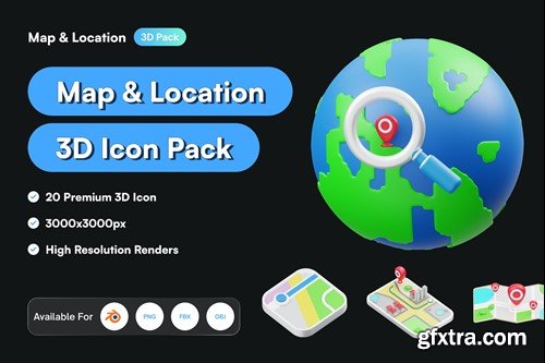 Map & Location 3D Icon N7D5W3Y Map & Location 3D Icon N7D5W3Y