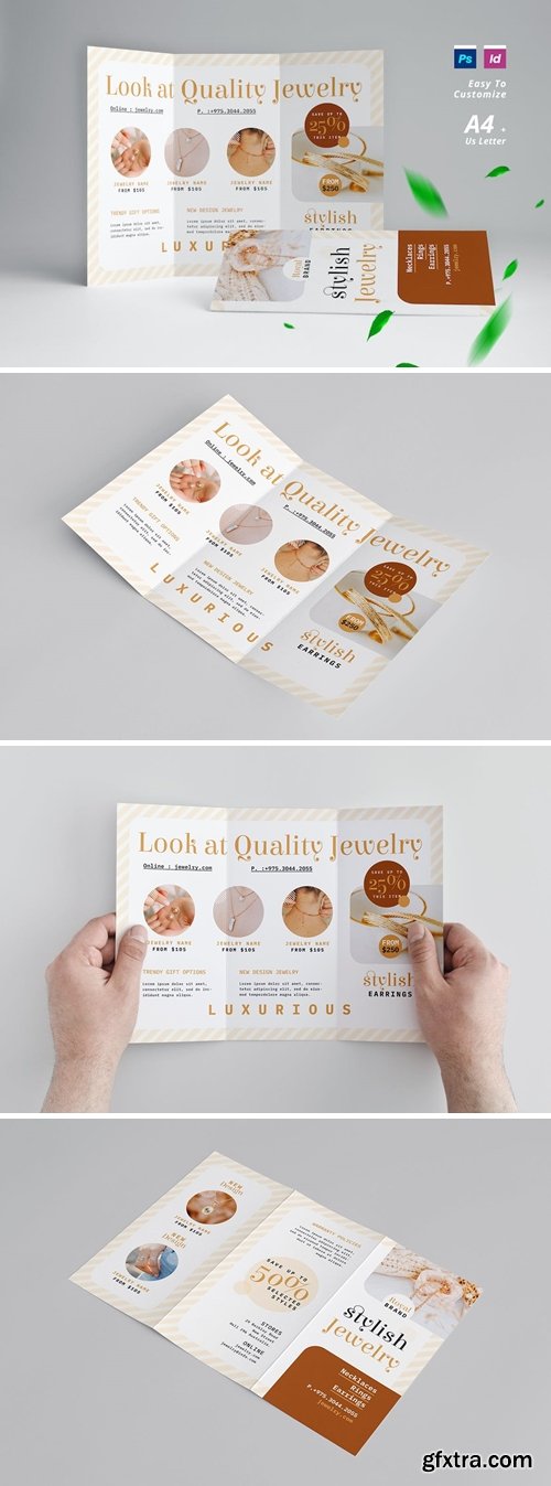 Jewelry Store Trifold Brochure 4JPMSAQ Jewelry Store Trifold Brochure 4JPMSAQ