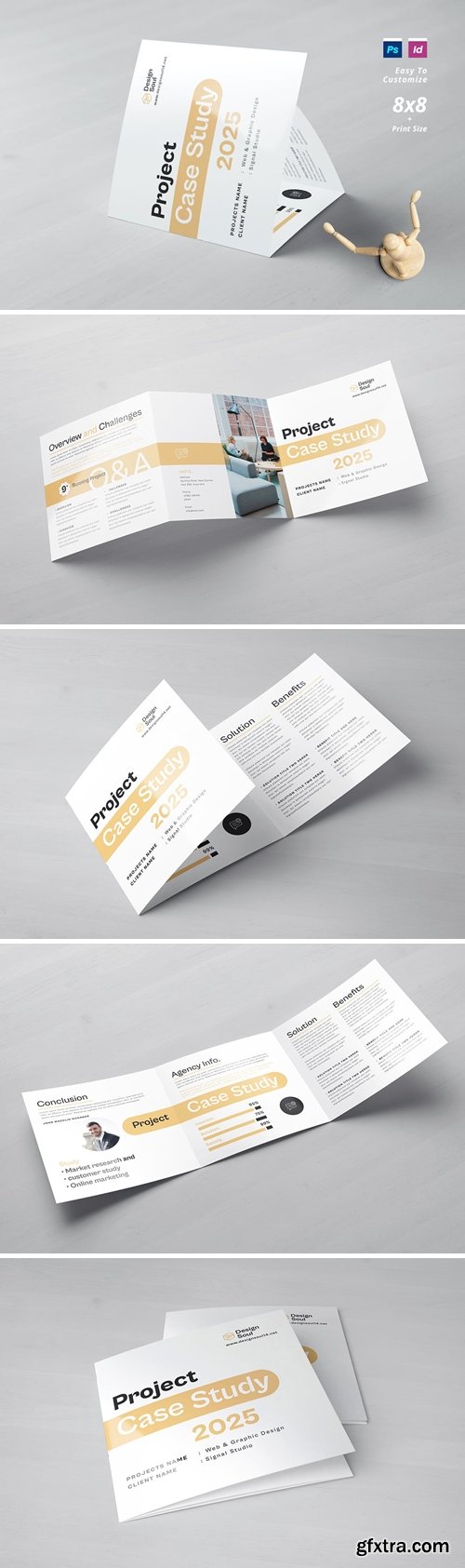 Square Trifold Case Study Brochure MGLD423 Square Trifold Case Study Brochure MGLD423