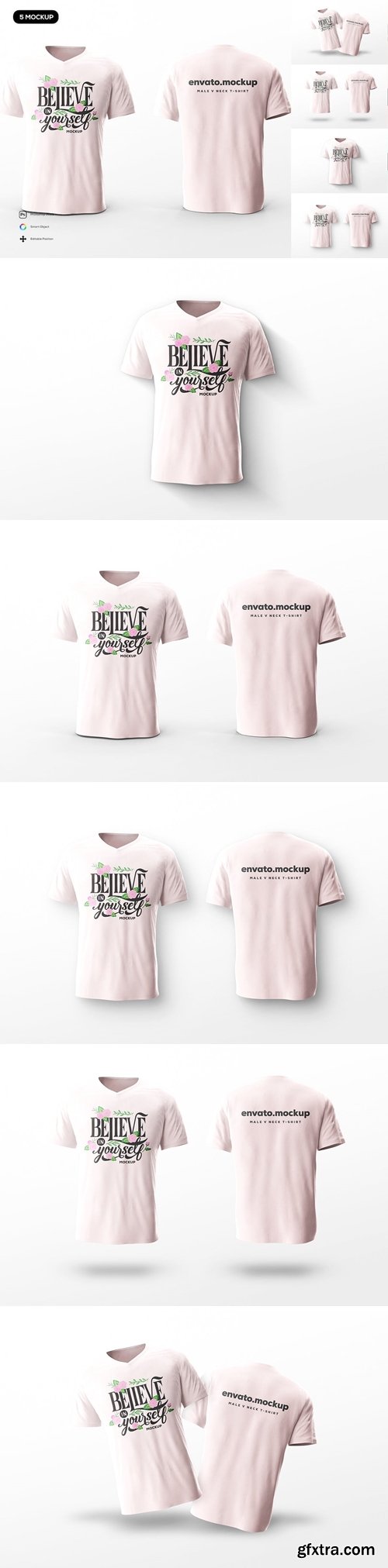 Male V Neck T-Shirt Mockup WKU6PBW Male V Neck T-Shirt Mockup WKU6PBW