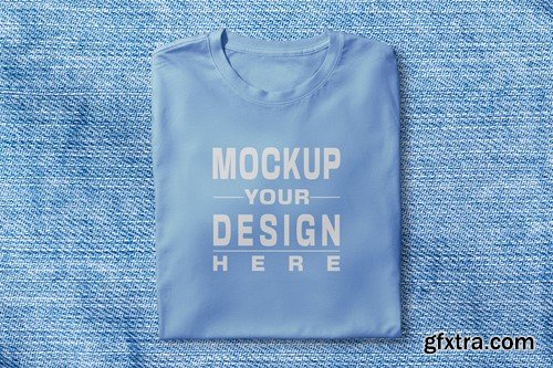 T-Shirt Folded Mockup TDXJ5Q7 T-Shirt Folded Mockup TDXJ5Q7