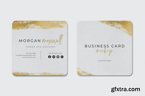 Square Business Card Mockup G6HEUMC Square Business Card Mockup G6HEUMC