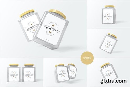 Transparent Jar Mockup RPJ6376 Transparent Jar Mockup RPJ6376
