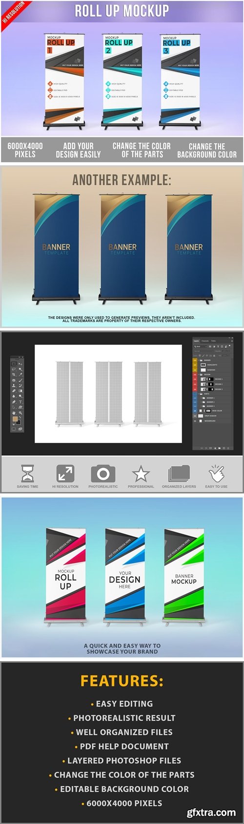 Roll up Banner Mockup W6AM4J2