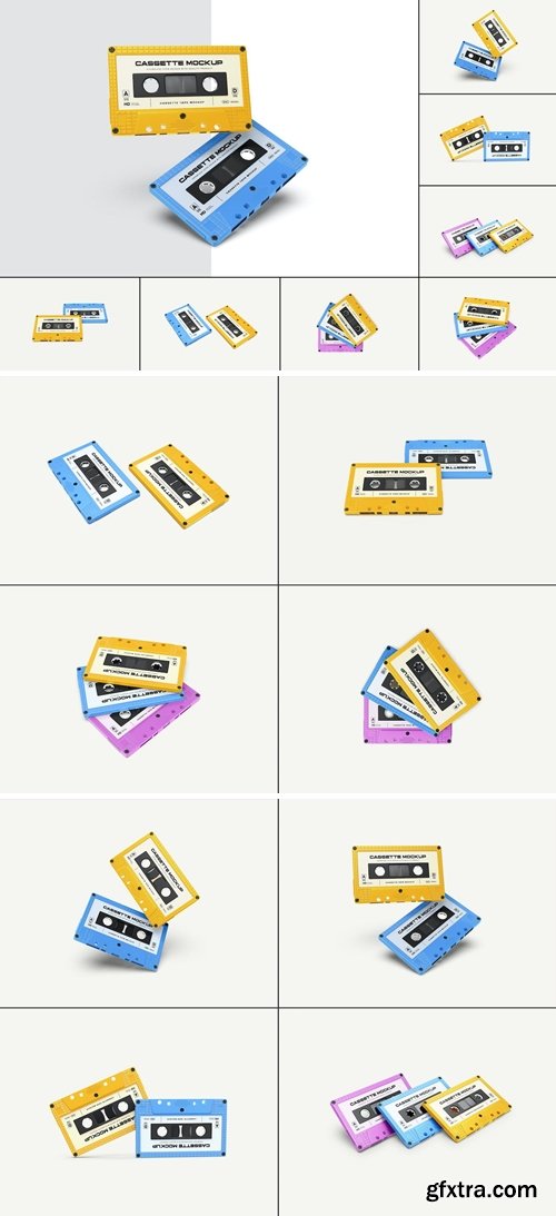 Cassette Tape Mockup Collection F9RCA2K