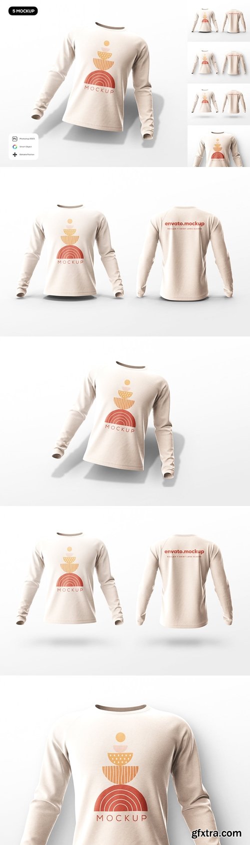 T-Shirt Long Sleeve Mockup 6ULNED2 T-Shirt Long Sleeve Mockup 6ULNED2