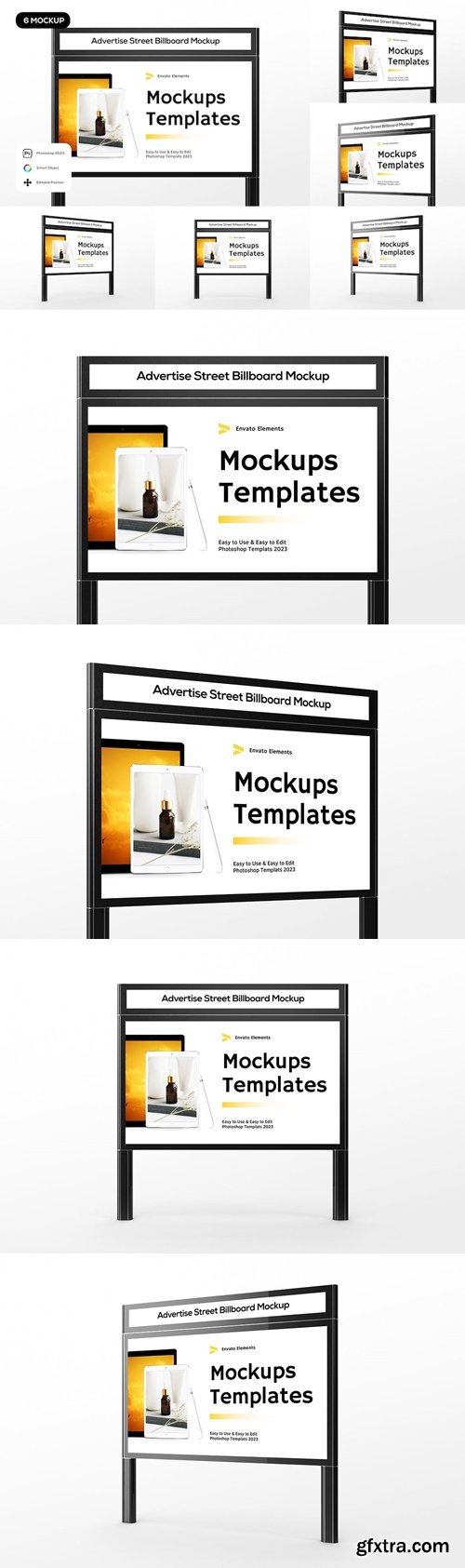 Advertise Street Billboard Mockup UWYRRZG
