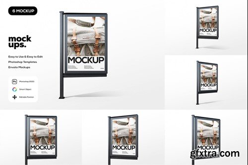 Black Pole Billboard Mockup C9FTZ5R Black Pole Billboard Mockup C9FTZ5R