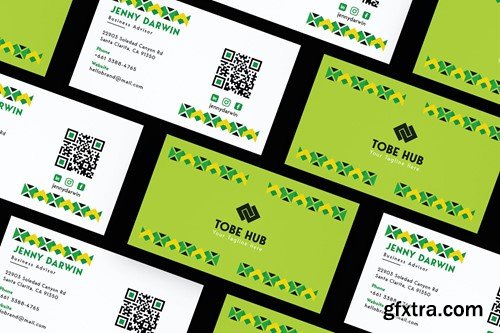 Abstrack Colorful Card Visit JDN9Q3A