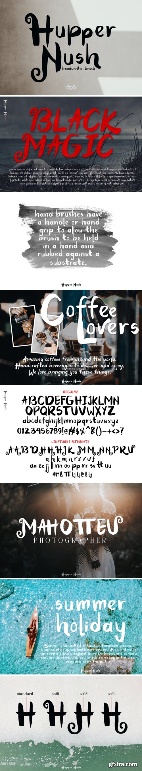 Hupper Nush Font Hupper Nush Font