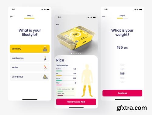 Calorie Tracking Mobile App Ui8.net