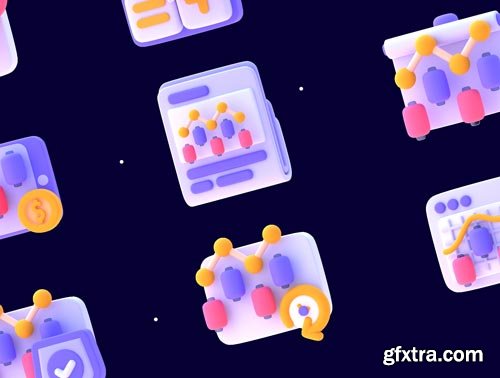 UNIXX - Stock Market Element 3D