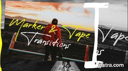 Videohive Marker & Tape Transitions Vol. 2 45863408