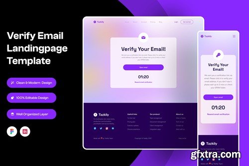 Verify Email Landingpage Template V3YC9NS