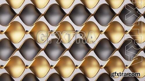 3D Black And Gold Pattern Background 1557278