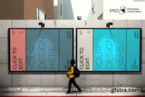Street Billboard Mockup JPVK94R Street Billboard Mockup JPVK94R