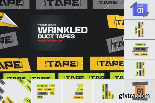 Adhesive Duct Tape Mockups 4MPPFZZ