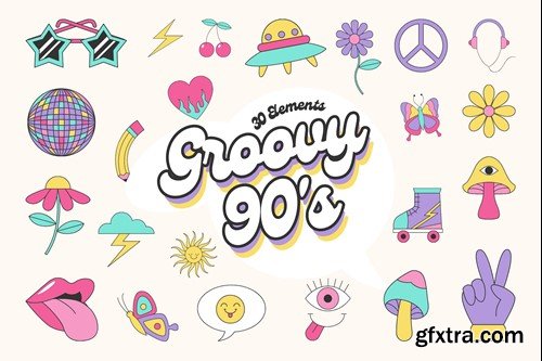 Groovy 90s Elements MSAFGBA