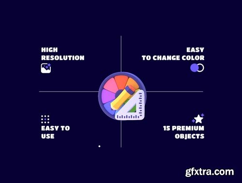 UNIXX - Design Thinking Element 3D Ui8.net