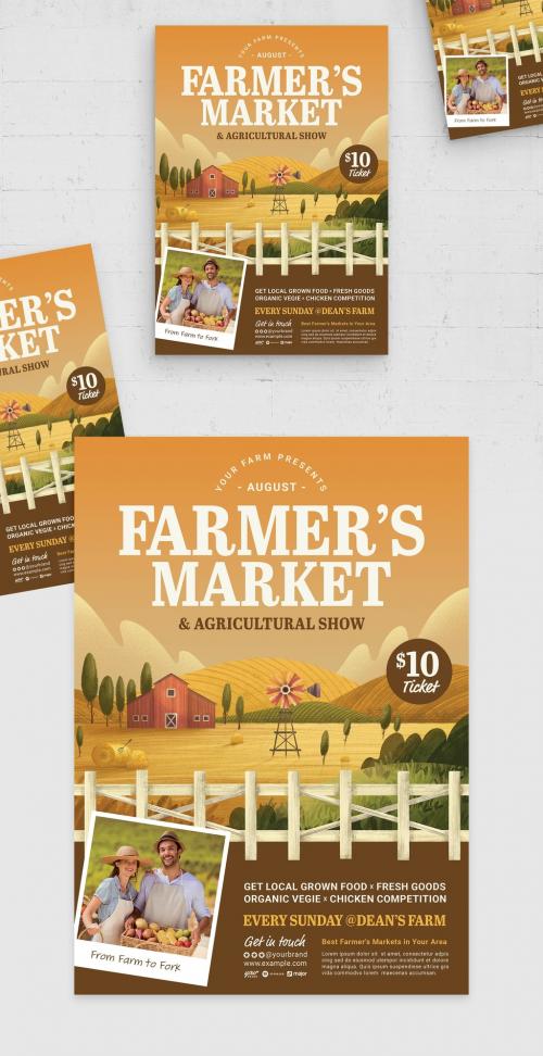 Farmers Market Flyer Template 587102829