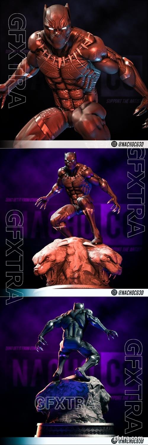 Black Panther Fan Art &ndash; 3D Print Model