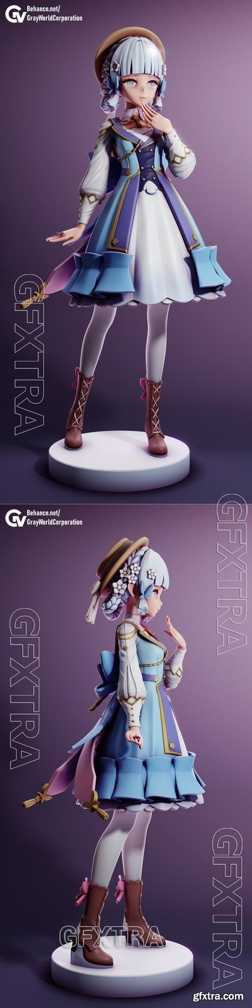 Kamisato Ayaka - Springbloom Missive &ndash; 3D Print Model