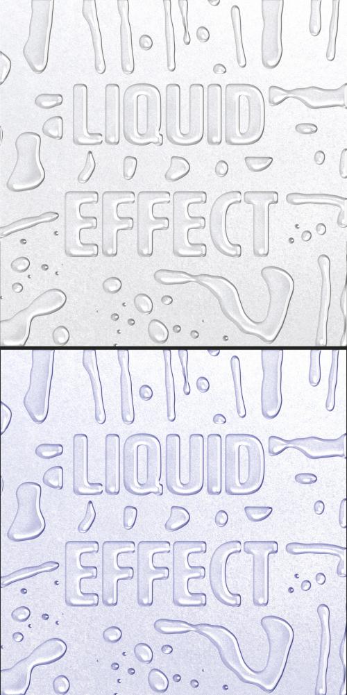 realistic Liquid Text Effect 553460994