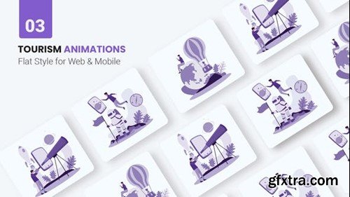 Videohive Tourism Animations - Flat Concept 45900228