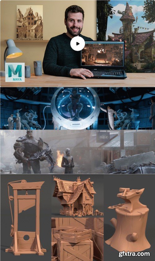 Domestika - Creation of 3D Scenes from Scratch in Maya