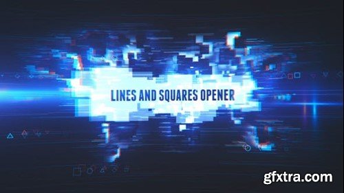 Videohive Lines and Squares Opener 19708750