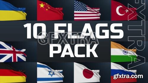 3D Waving Flags Pack 1551894