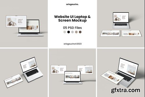 Website UI Laptop and Screen Mockup TT7DSPH Website UI Laptop and Screen Mockup TT7DSPH