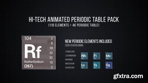 Videohive Hi-Tech Periodic Table Pack 17746182