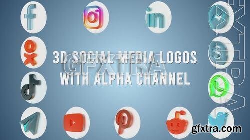 3d Social Media Logos 1351611