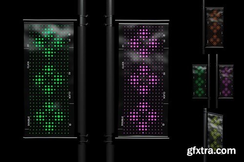 Flag Pole Banner Mockup 6KBM7L8 Flag Pole Banner Mockup 6KBM7L8