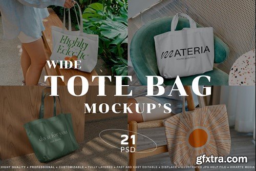 Wide Tote Bag Mockups F5XZ6KW Wide Tote Bag Mockups F5XZ6KW