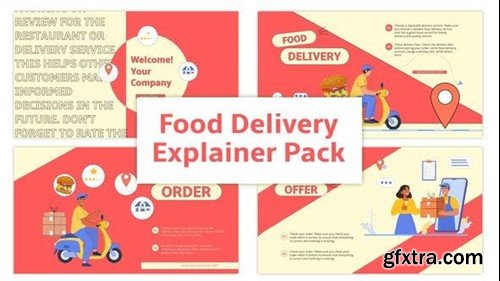 Videohive Online Food Delivery Explainer Animation Scene 45858623