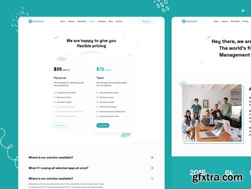 StaticSoft Saas Platform Website Template Ui8.net