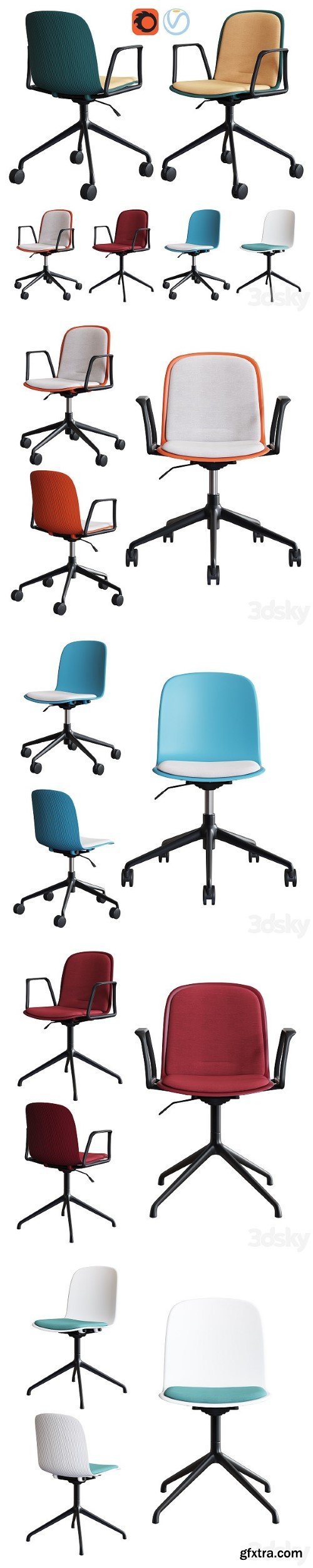 Steelcase Office Chair Cavatina Set1