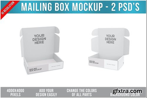 Mailing Box Mockup BPTKFPX Mailing Box Mockup BPTKFPX